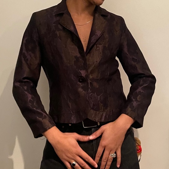 Jacquard blazer jacket - Picture 1 of 3